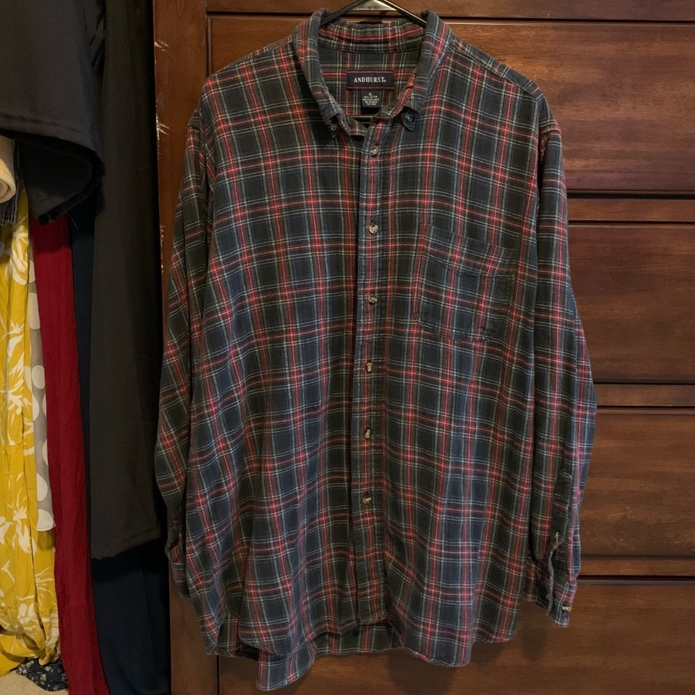 ANDHURST - Vintage Plaid Button Up